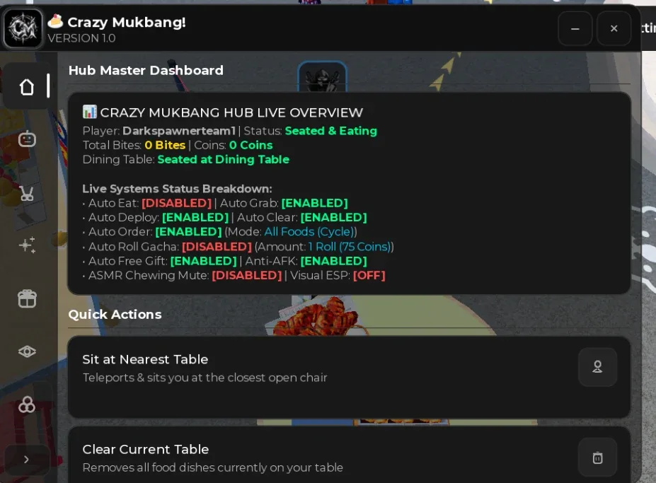 Crazy Mukbang Script CM Hub: Auto Eat, Auto Order