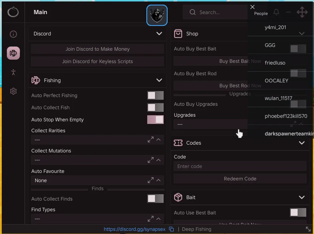 Deep Fishing Script Ouroboros Hub: Auto Fish, Auto Sell