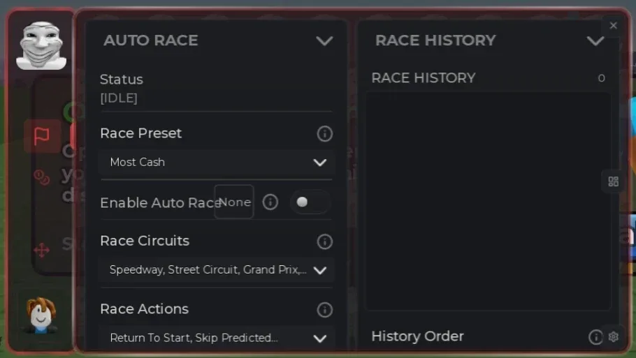 BARRAGE Script Mini Race: Auto Race, Hammer, Containers
