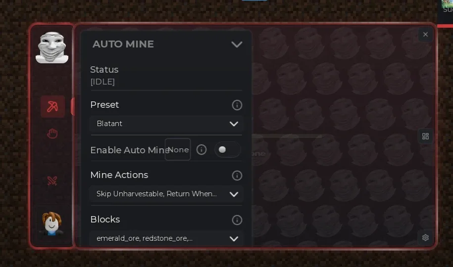 Terraform Script Barrage Hub: Auto Mine, Kill Aura