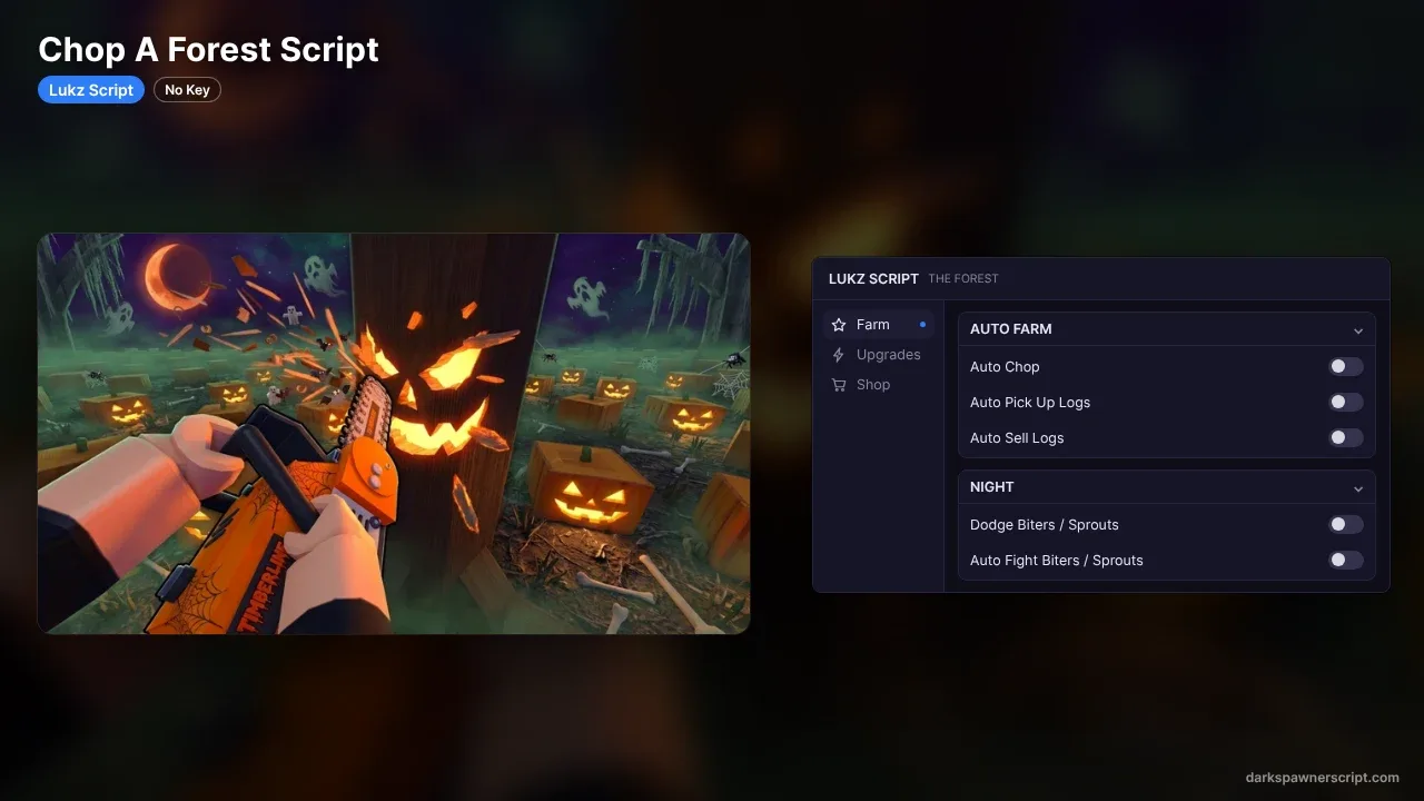 Chop A Forest Script Lukz Script: Auto Chop, Auto Sell Logs