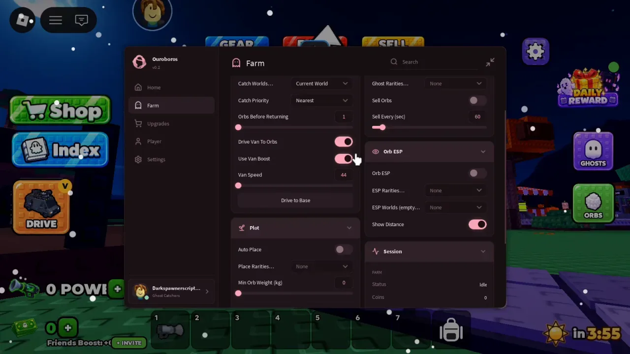 Ghost Catchers Script Ouroboros Hub: Drive Van To Orbs