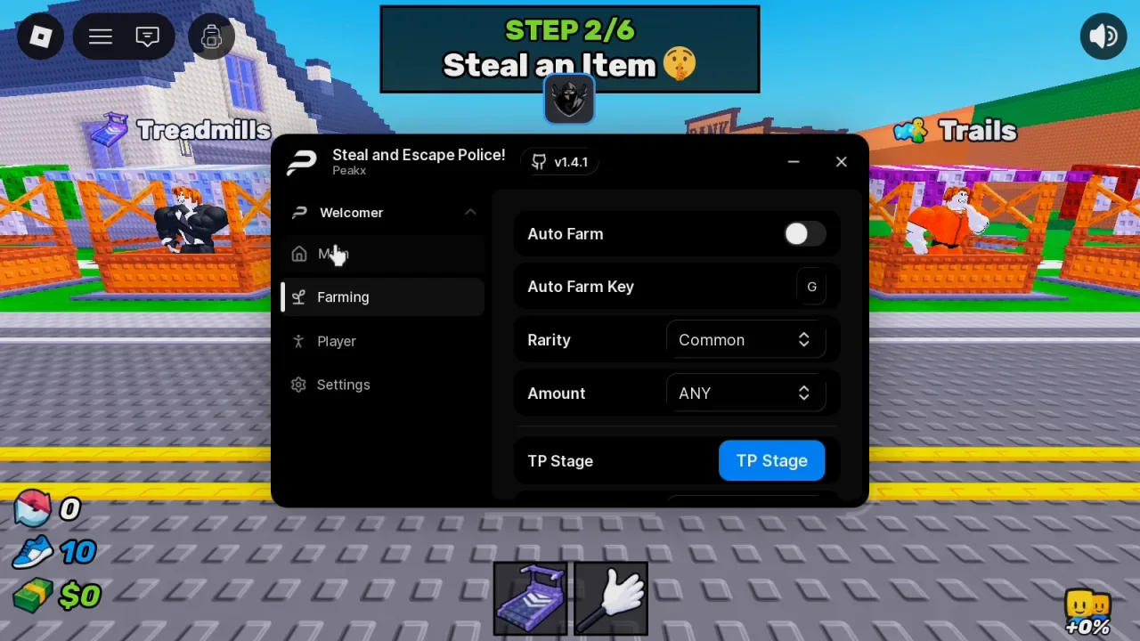 Steal and Escape Police Script Peakx Hub: Ghost Mode