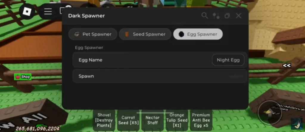screenshot 2 dark egg spawner script