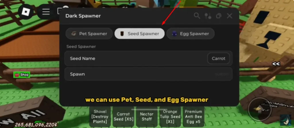 Script Dark Spawner no key