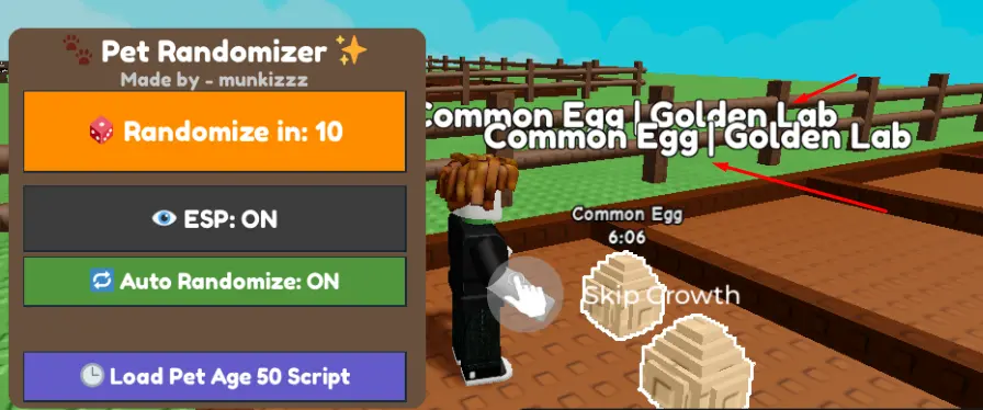 Egg Pet Randomizer script