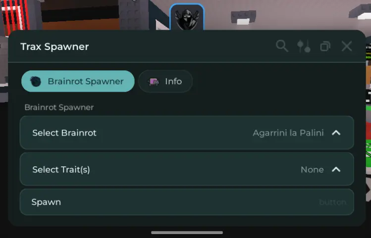 Steal a Brainrot spawner script by Trax and Rayfield