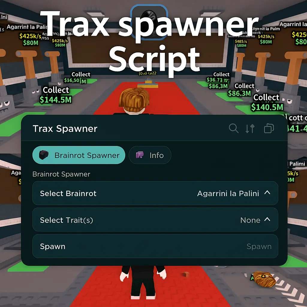 Trax Spawner Script For Steal a Brainrot roblox