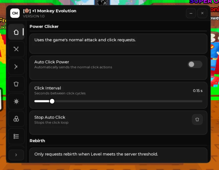 CM Hub script +1 Monkey Evolution