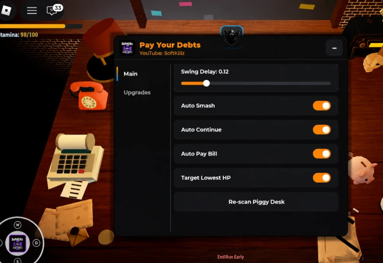Pay Your Debts Script S0ftKillz: Auto Pay Bill, Auto Smash
