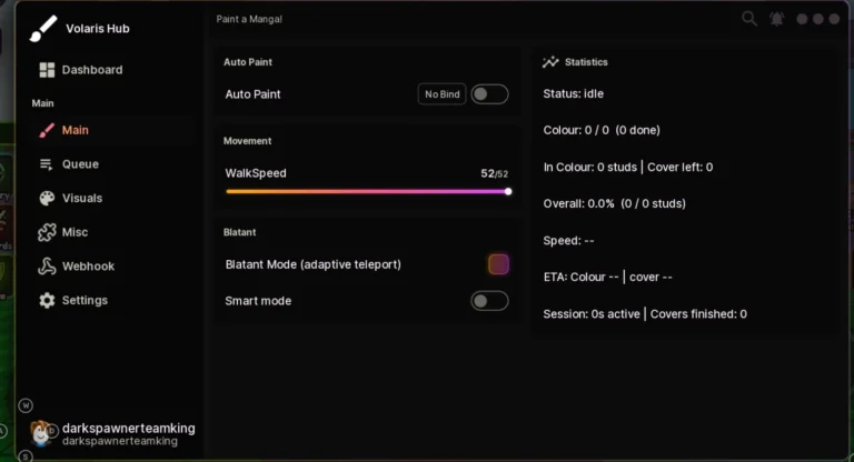 Paint a Manga Script Volaris Hub: Auto Paint, ESP